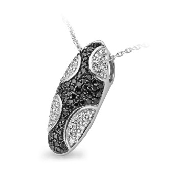 Orphelia® Women's Sterling Silver Pendant with Chain - White ZH-4729