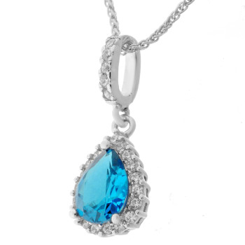 Orphelia® 'Enora' Women's Sterling Silver Chain with Pendant - Silver ZH-7226/BT/1