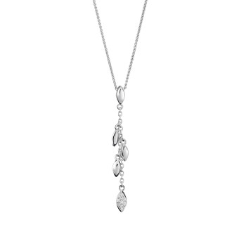 Orphelia® 'Loana' Women's Sterling Silver Chain with Pendant - Silver ZH-7505