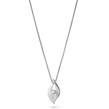 Orphelia® 'Milan' Women's Sterling Silver Chain with Pendant - Silver ZH-7519