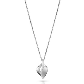 Orphelia® 'Anet' Women's Sterling Silver Chain with Pendant - Silver ZH-7520