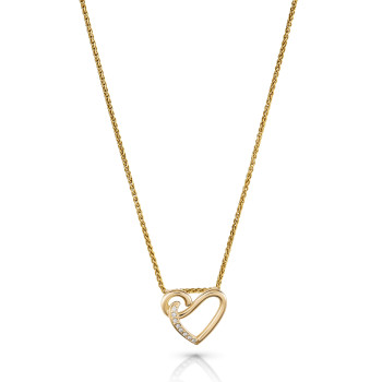 Orphelia® 'Ida' Women's Sterling Silver Chain with Pendant - Gold ZH-7521/G