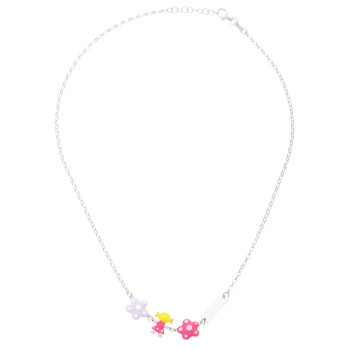 Orphelia® 'Dahlia' Child's Sterling Silver Necklace - Silver ZK-7147