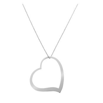 Orphelia® 'Becky' Women's Sterling Silver Chain with Pendant - Silver ZK-7193