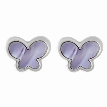 Orphelia® 'Livia' Women's Sterling Silver Stud Earrings - Silver ZO-7170