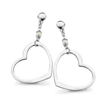 Orphelia® 'Laguna' Women's Sterling Silver Drop Earrings - Silver ZO-7183