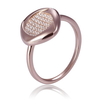 Orphelia® Women's Sterling Silver Ring - Rose ZR-7442