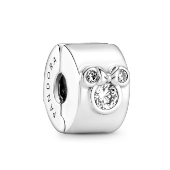 Pandora® Disney x Pandora 'Disney Mickey Mouse & Minnie Mouse' Women's Sterling Silver Charm - Silver 790111C01