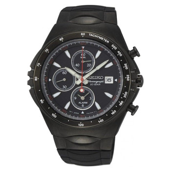 Seiko® Chronograph 'Macchina Sportiva' Men's Watch SNAF87P1