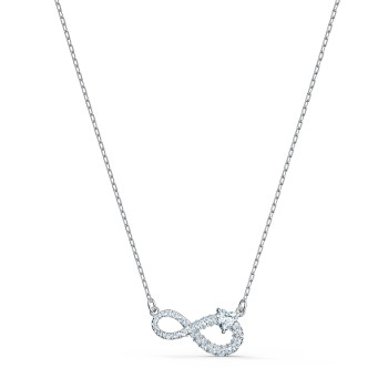 Swarovski® 'Swarovski Infinity' Women's Base Metal Necklace - Silver 5520576