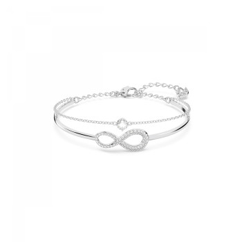 Swarovski® 'Swarovski Infinity' Women's Base Metal Bracelet - Silver 5520584