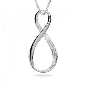 Swarovski® 'Exist' Women's Base Metal Pendant - Silver 5636493