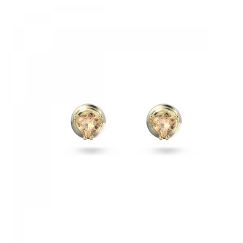 Swarovski® 'Stilla' Women's Gold Plated Metal Stud Earrings - Gold 5639116