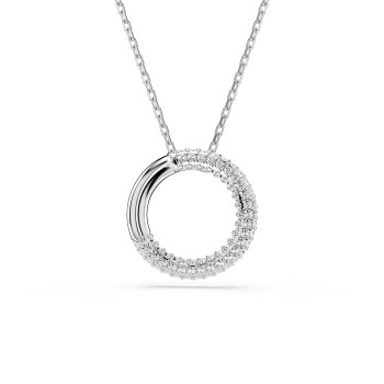 Swarovski® 'Dextera' Women's Base Metal Necklace - Silver 5692737