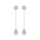 Swarovski® 'Una Angelic' Damen Metall Ohrhänger - Silber 5732273