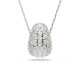 Swarovski® 'Sublima' Women's Base Metal Necklace - Silver 5697190