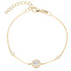 Gena.paris® 'The One' Damen Sterling Silber Armbänd - Gold GB307S-Y