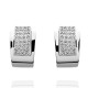 Orphelia® 'Elina' Femmes Or blanc 18C Boucles d'oreilles clip - Argent OD-5272