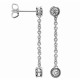 Orphelia® 'Ingrid' Femmes Or blanc 18C Boucle d'oreille - Argent RD-014/1