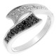 Orphelia®  Femmes Or blanc 18C Bague - Argent RD-33303