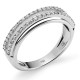 Orphelia®  Femmes Or blanc 18C Bague - Argent RD-3366