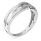 Orphelia®  Femmes Or blanc 18C Bague - Argent RD-3381