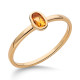 Orphelia® Dames Geelgoud 18K Ring (sieraad) - Goudkleurig RD-3926/CIT