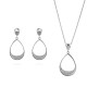 Orphelia® 'Jolina' Dames Zilver 925 925 Set: Ketting + Oorbellen - Zilverkleurig SET-7490