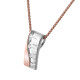 Orphelia® 'Lova' Dames Zilver 925 925 Collier - Zilver/Rosé ZH-7093