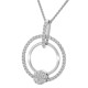 Orphelia® Damen Sterling Silber Halskette mit Anhänger - Silber ZH-7278