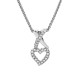 Orphelia® Damen Sterling Silber Halskette mit Anhänger - Silber ZH-7361