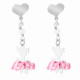 Orphelia® 'Cute' Child's Sterling Silver Drop Earrings - Silver ZO-7133