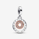 Pandora® 'Signature logo' Dames Zilver 925 925 Bedel - Zilver/Rosé 782287C01