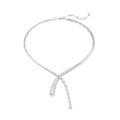 Swarovski® 'Matrix' Women's Base Metal Necklace - Silver 5692533