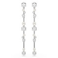 Swarovski® 'Constella Bars' Women's Base Metal Drop Earrings - Silver 5705614