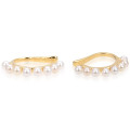 Gena.paris® 'Pearl' Women's Sterling Silver Earcuff - Gold GBO1218-Y