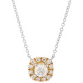 Orphelia® 'Gilda' Women's Two-Tone 18C Chain with Pendant - Silver/Gold KD-2028/1