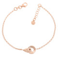 Orphelia® 'Zelda' Women's Sterling Silver Bracelet - Rose ZA-7178/RG