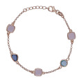 Orphelia® 'Euphemia' Women's Sterling Silver Bracelet - Rose ZA-7411