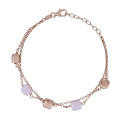 Orphelia® 'Joelle' Women's Sterling Silver Bracelet - Rose ZA-7432