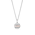 Orphelia® 'Maxwell' Women's Sterling Silver Chain with Pendant - Silver/Rose ZH-7501