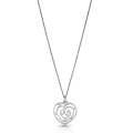 Orphelia® 'Euphoria' Women's Sterling Silver Chain with Pendant - Silver ZH-7522