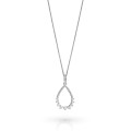 Orphelia® 'Petal' Women's Sterling Silver Chain with Pendant - Silver ZH-7564