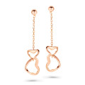 Orphelia® 'Zelma' Women's Sterling Silver Drop Earrings - Rose ZO-7179/RG