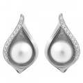 Orphelia® 'Sophia' Women's Sterling Silver Stud Earrings - Silver ZO-7234