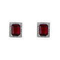 Orphelia® 'Enora' Women's Sterling Silver Stud Earrings - Silver ZO-7425/RU