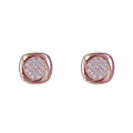 Orphelia® 'Amalia' Women's Sterling Silver Stud Earrings - Rose ZO-7442