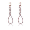 Orphelia® 'Aurora' Women's Sterling Silver Drop Earrings - Rose ZO-7459