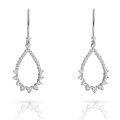 Orphelia® 'Petal' Women's Sterling Silver Drop Earrings - Silver ZO-7564