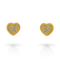 Orphelia® 'Elite' Women's Sterling Silver Stud Earrings - Gold ZO-7566/G